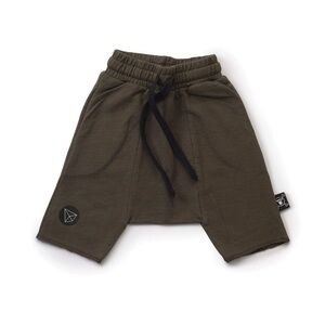 nununu Olive Green Harem sweat shorts